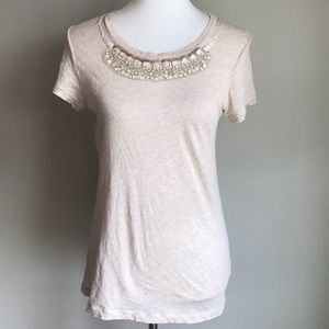 J.Crew  | ‘Tissue Beaded Tee!’